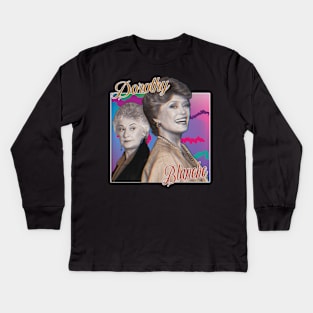 Dorothy & Blanche ∆ Graphic Design 80s Style Kids Long Sleeve T-Shirt